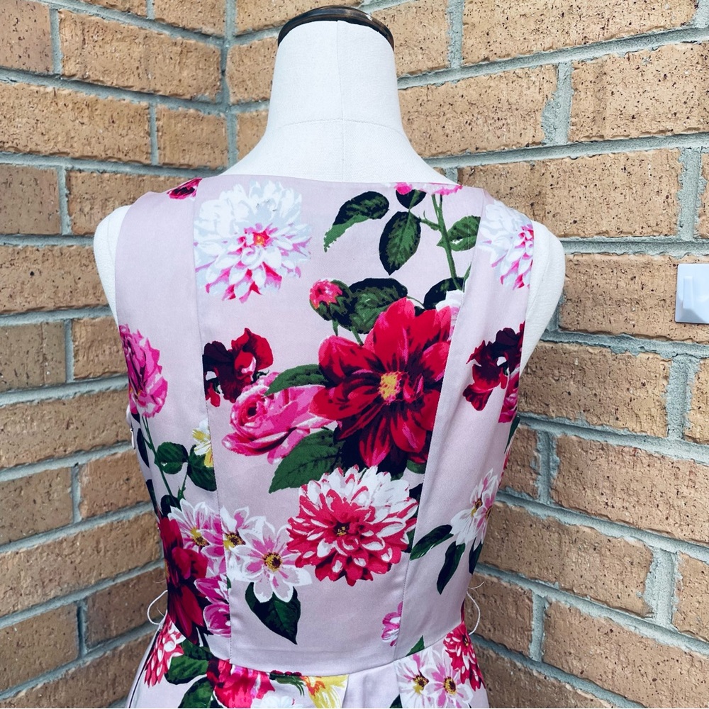 EMERSON Pink Floral Vintage-Inspired Fit and Flare Dress Size 8 Party Event - Picture 5 of 7